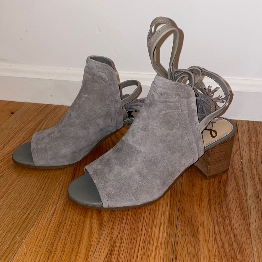 NEVER WORN BEFORE! SAM EDELMAN TIE UP HEELS!